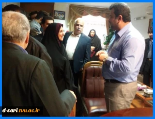 ریاست مرکز خانم دکتر علوی با فرماندار محترم ساری دیدار و گفتگو کردند