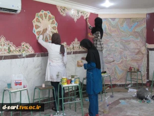 طراحی فضای داخلی نمازخانه آموزشکده توسط دانشجویان رشته گرافیک و نقاشی آموزشکده