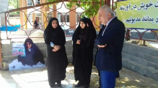 دیدار جانشین سازمان حفظ آثار شهدای انقلاب اسلامی با ریاست  دانشکده و بازدید از یادمان شهدای گمنام