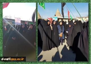 شرکت ریاست آموزشکده قدسیه و دیگر مسئولین در مراسم بزرگداشت حماسه ۹ دی ماه