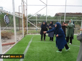  به مناسبت بزرگداشت هفته دفاع مقدس ، برگزاری همایش پیاده روی و مسابقات ورزشی در زمین  چمن مصنوعی آموزشکده ملی مهارت دختران ساری 6