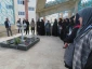 غبار روبی مزار شهدای گمنام آموزشکده دختران ساری به مناسبت بزرگداشت روز شهدا