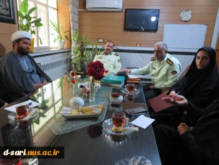 حضور مسئولین  نیروی انتظامی شهرستان ساری در آموزشکده ملی مهارت دختران ساری و  و نشست صمیمانه با هیات رییسه آموزشکده در جهت عقد تفاهم‌نامه همکاری فی مابین 
 2