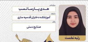 درخشش آموزشکده ملی مهارت دختران ساری در ششمین جشنواره رویش دانشگاه ملی مهارت
 5