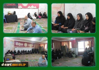 برگزاری مراسم معنوی قرائت زیارت عاشورا در دهه اول ماه محرم در آموزشکده ملی مهارت دختران ساری
