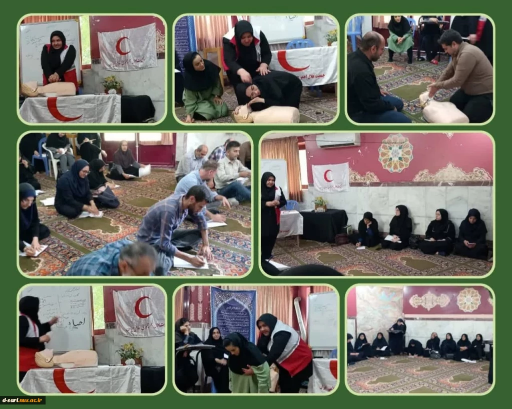 برگزاری دوره آموزشی کمکهای اولیه پایه در آموزشکده ملی مهارت دختران ساری  