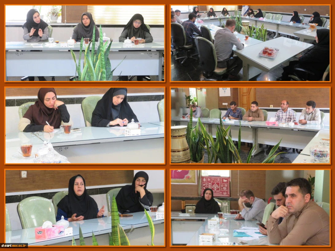 نشست صمیمانه رییس آموزشکده ملی مهارت دختران ساری  با نیروهای خدمات عمومی این مرکز