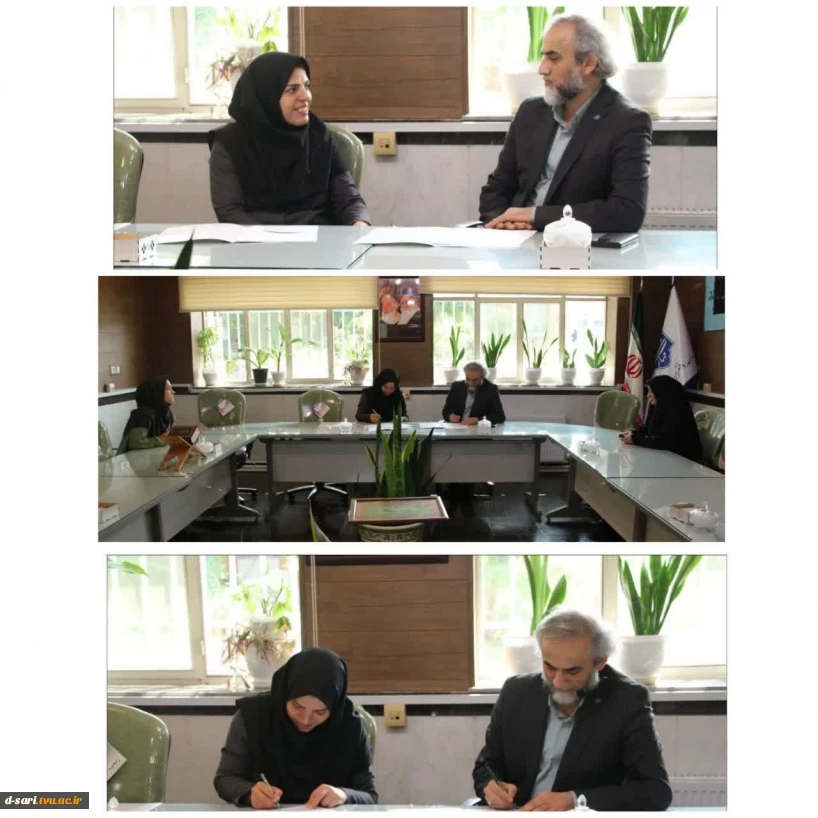 انعقاد تفاهم نامه همکاری فی مابین آموزشکده ملی مهارت دختران ساری و حوزه هنری انقلاب مازندران 