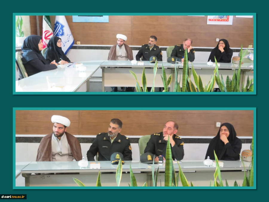 برگزاری نشست صمیمانه با کلانتری 15 امام رضا(ع)   در آموزشکده ملی مهارت دختران ساری با هدف ارتقای امنیت و آرامش در محیط دانشگاهی 2