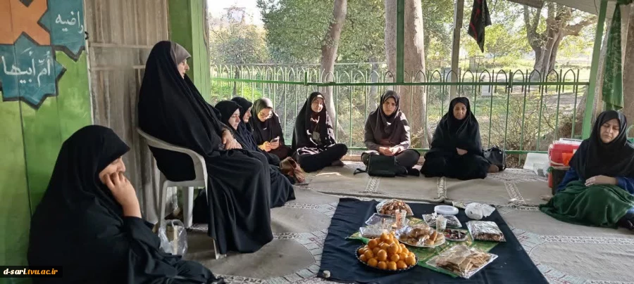 برگزاری مراسم فاطمیه در امامزاده خدیجه  اسبورز ساری بامداحی آقای رمضانی و قرائت حدیث کساء  3