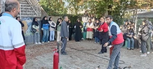 برگزاری کارگاه آموزشی "اطفاء حریق" در آموزشکده ملی مهارت دختران ساری  2