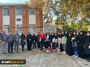 برگزاری کارگاه آموزشی "اطفاء حریق" در آموزشکده ملی مهارت دختران ساری  4