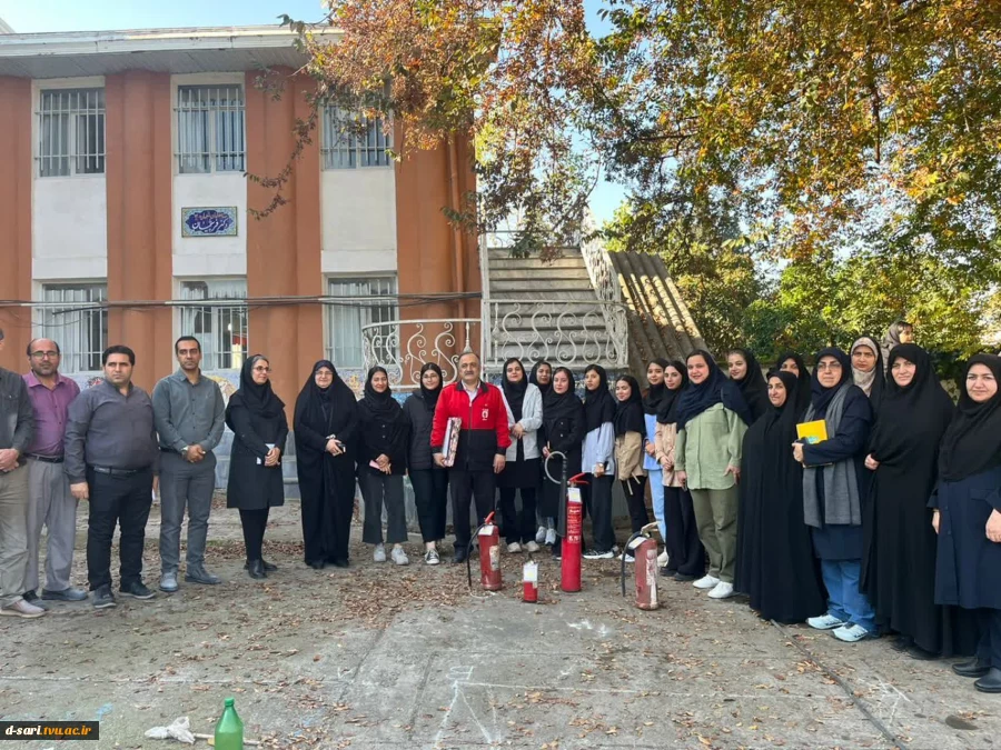 برگزاری کارگاه آموزشی "اطفاء حریق" در آموزشکده ملی مهارت دختران ساری  4