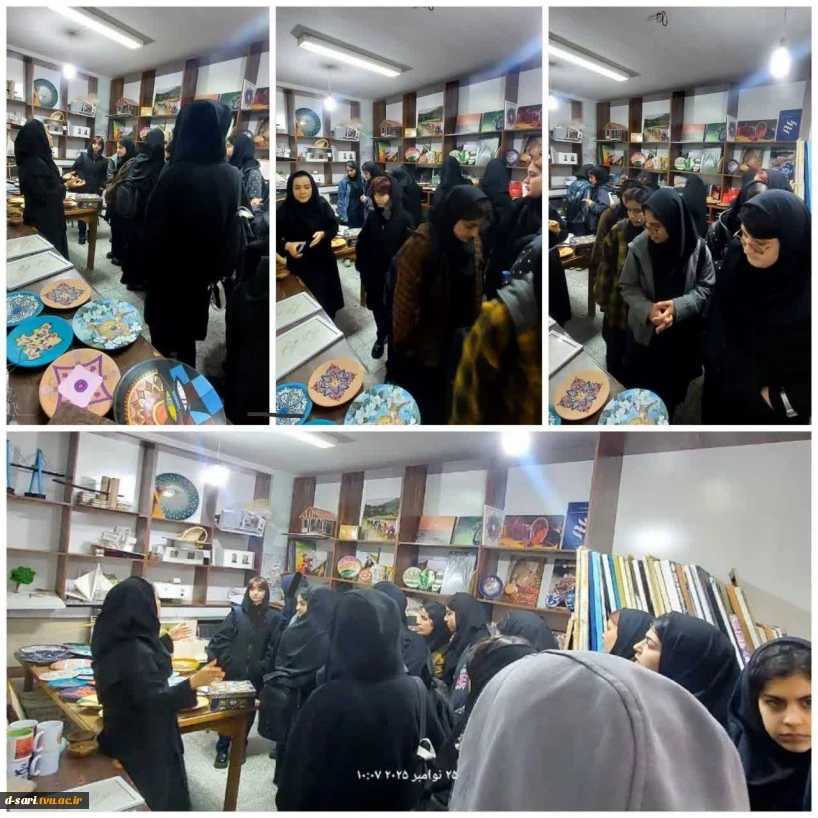 بازدید دانش آموزان "هنرستان شاهد بنت‌الهدی قائمشهر" از آموزشکده ملی مهارت دختران ساری