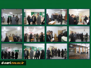 بازدید هیات عالی دانشگاه ملی مهارت کشور از دانشکده ملی مهارت دختران ساری زیر بارش باران 3