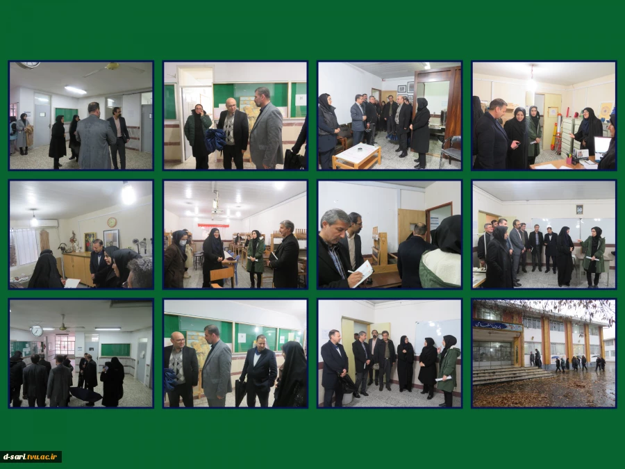 بازدید هیات عالی دانشگاه ملی مهارت کشور از دانشکده ملی مهارت دختران ساری زیر بارش باران 3