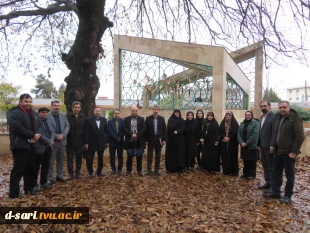 بازدید هیات عالی دانشگاه ملی مهارت کشور از دانشکده ملی مهارت دختران ساری زیر بارش باران 2