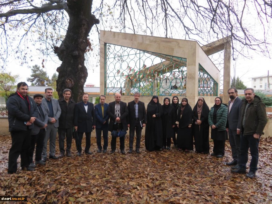 بازدید هیات عالی دانشگاه ملی مهارت کشور از دانشکده ملی مهارت دختران ساری زیر بارش باران 2