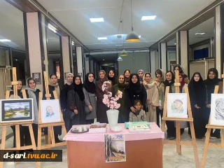 برگزاری نمایشگاه آثار دانشجویان رشته نقاشی آموزشکده دختران ساری در سالن اداره فرهنگ و ارشاد اسلامی