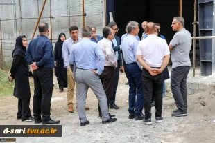 بازدید مدیرکل دفتر امور فنی و نظارت دانشگاه ملی مهارت از روند ساخت سالن ورزشی آموزشکده ملی مهارت دختران ساری  4