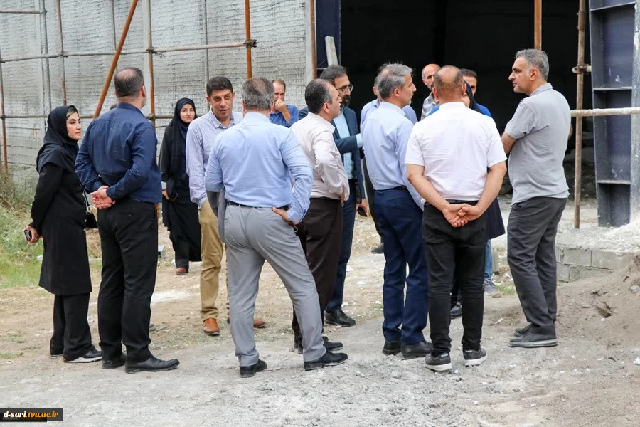 بازدید مدیرکل دفتر امور فنی و نظارت دانشگاه ملی مهارت از روند ساخت سالن ورزشی آموزشکده ملی مهارت دختران ساری  4