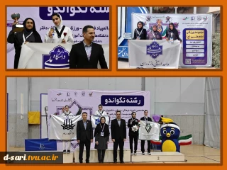 کسب مدال طلا در رشته تکواندو توسط دانشجوی آموزشکده ملی مهارت دختران ساری